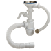 ОРИО Сифон 3 1/2 Ф 40 с переливом для кермогранитной мойки с носом с гибкой трубой А-5011