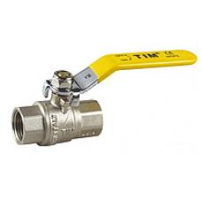 Кран шаровой 1/2 г/г рычаг ГАЗ латунь DE112T