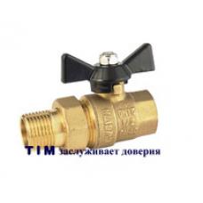 Кран шаровой 1/2 с американкой латунь