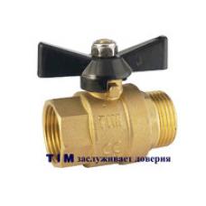 Кран шаровой 3/4 г/ш бабочка латунь