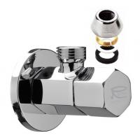 Кран угловой 1/2x10 с цангой 128E Esagonale RR