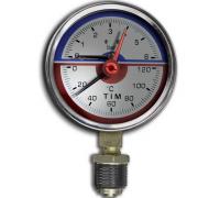 Термоманометр TIM 1/2 нижнее подключение Y-80-6bar