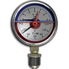 Термоманометр TIM 1/2 нижнее подключение Y-80-6bar